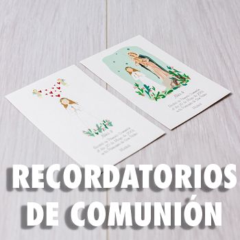 RECORDATORIOS DE COMUNIÓN